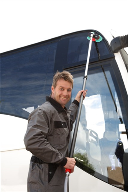 Vikan Autobürste mit Wasserdurchlauf und Drehgelenk 250 mm